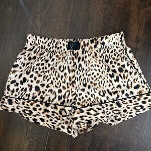 Victoria’s Secret Satin Cheetah Sleep Shorts Small